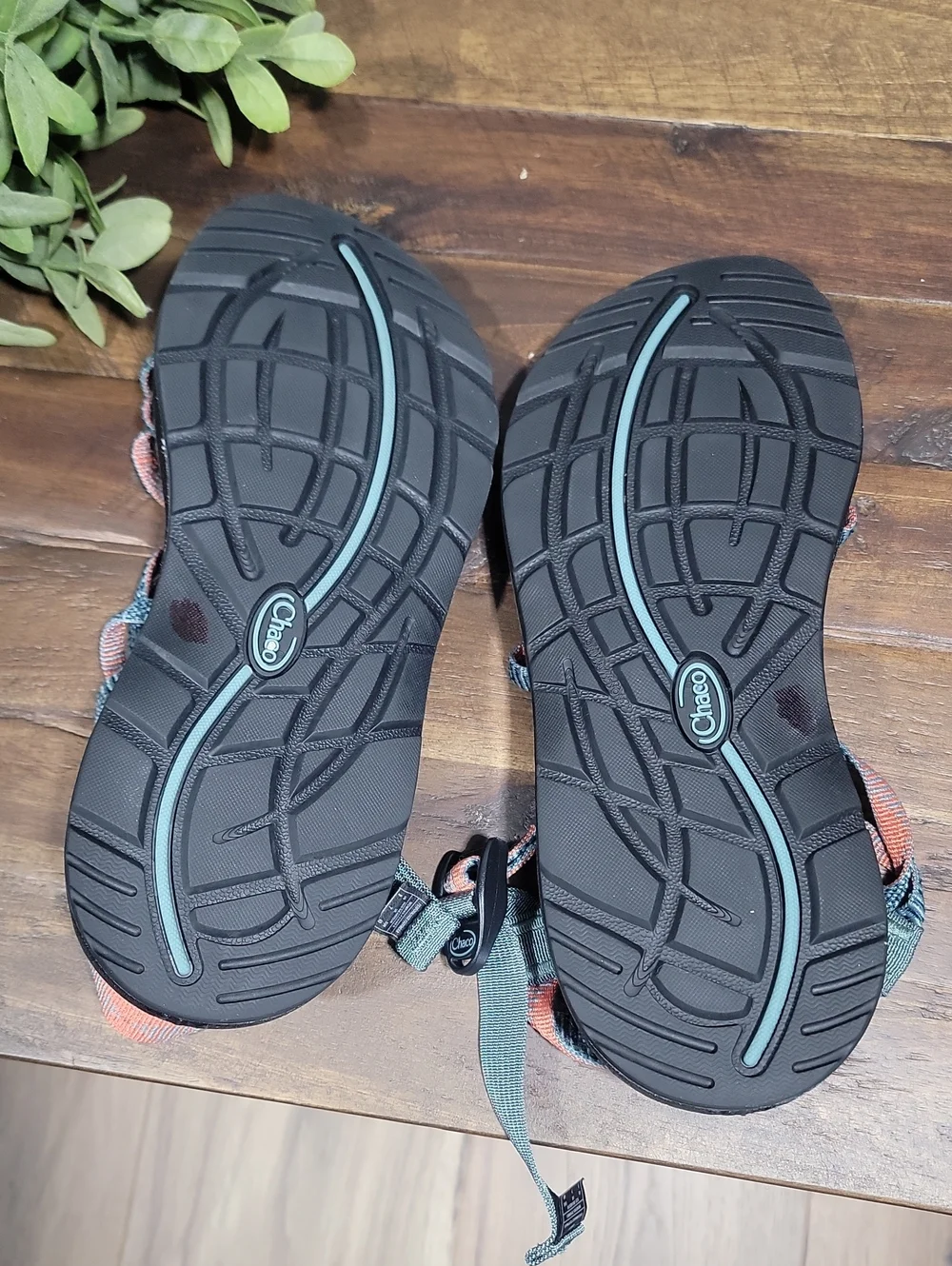 Chaco Z Cloud Teal Sandals W9